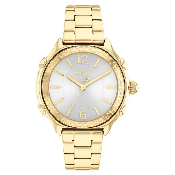 Coach Quartz Analog Grey Dial Stainless Steel Strap Watch for Women