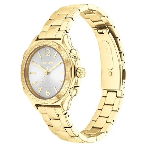 Coach Quartz Analog Grey Dial Stainless Steel Strap Watch for Women