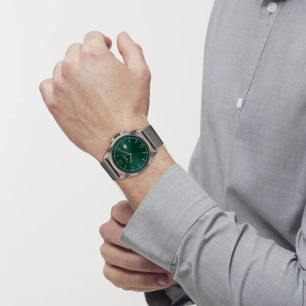 Coach Quartz Analog Green Dial Stainless Steel Strap Watch for Men
