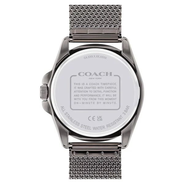 Coach Quartz Analog Green Dial Stainless Steel Strap Watch for Men