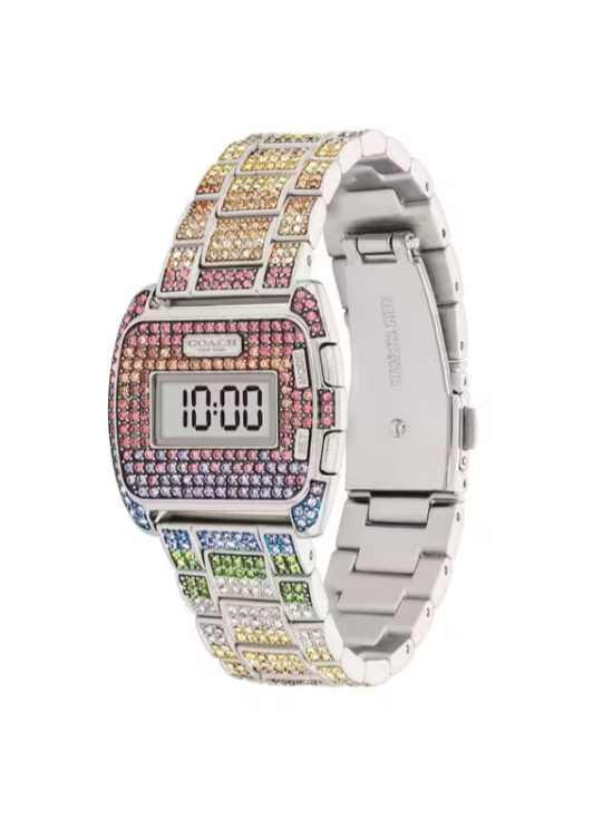 COACH Darcy 30 mm Silver Dial Stainless Steel Analogue Watch For Women