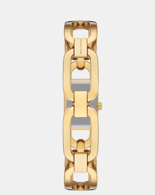 Mk Empire Women Quartz Gold Dial Analog Stainless Steel Watch
