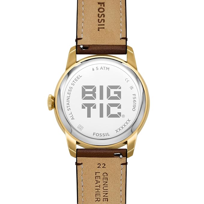 Fossil Townsman Brown Quartz Leather Watch