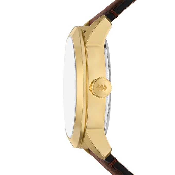Fossil Townsman Brown Quartz Leather Watch