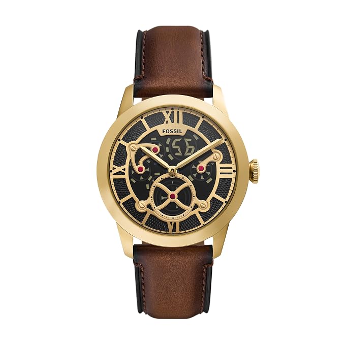 Fossil Townsman Brown Quartz Leather Watch
