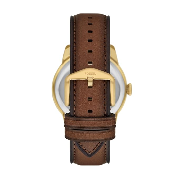 Fossil Townsman Brown Quartz Leather Watch