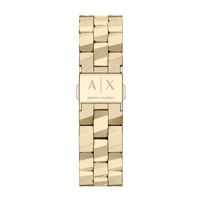 Armani Exchange Gold Quartz Stainless Steel Watch