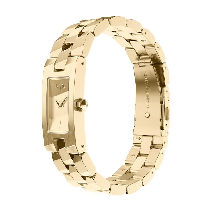Armani Exchange Gold Quartz Stainless Steel Watch