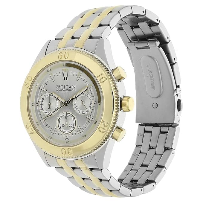 Titan Octane Analog Silver Dial Men's Watch