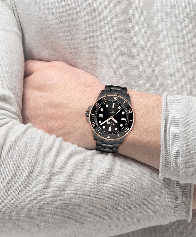 BOSS Ace Analog Black Dial Men's Watch