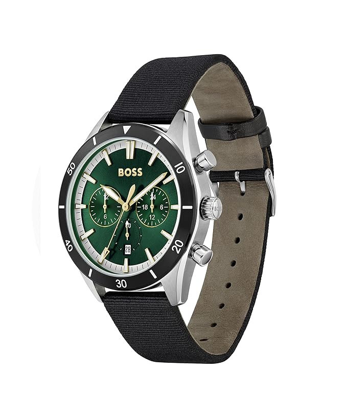 Hugo Boss Santiago Analog Green Dial Men's Watch