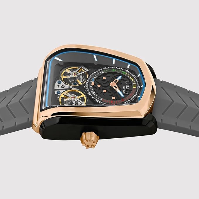 Aventus Men Automatic Grey Dial Analog Silicone Watch