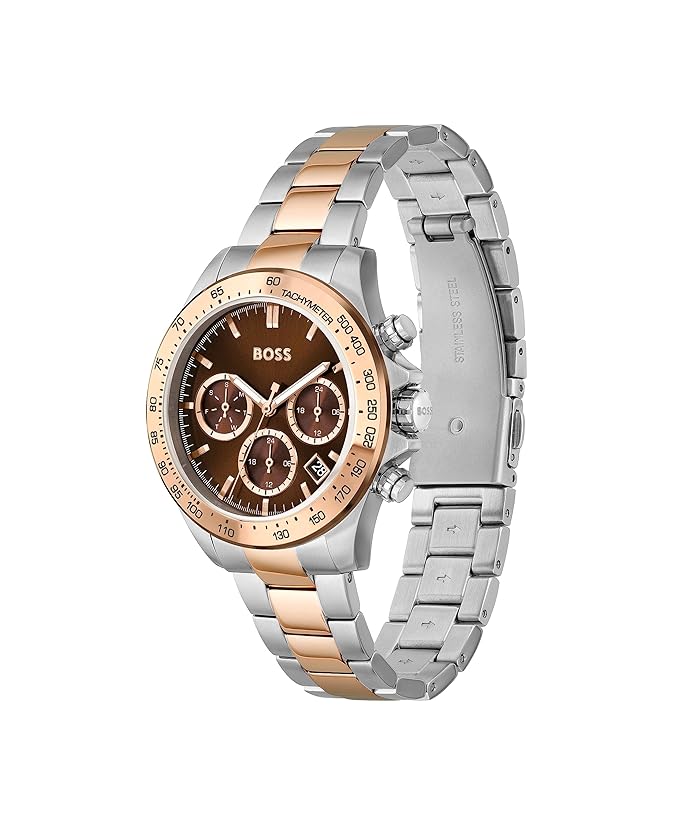 BOSS Hugo Stainless Steel Novia Analog Brown Dial Women Watch, Multi-Color Band