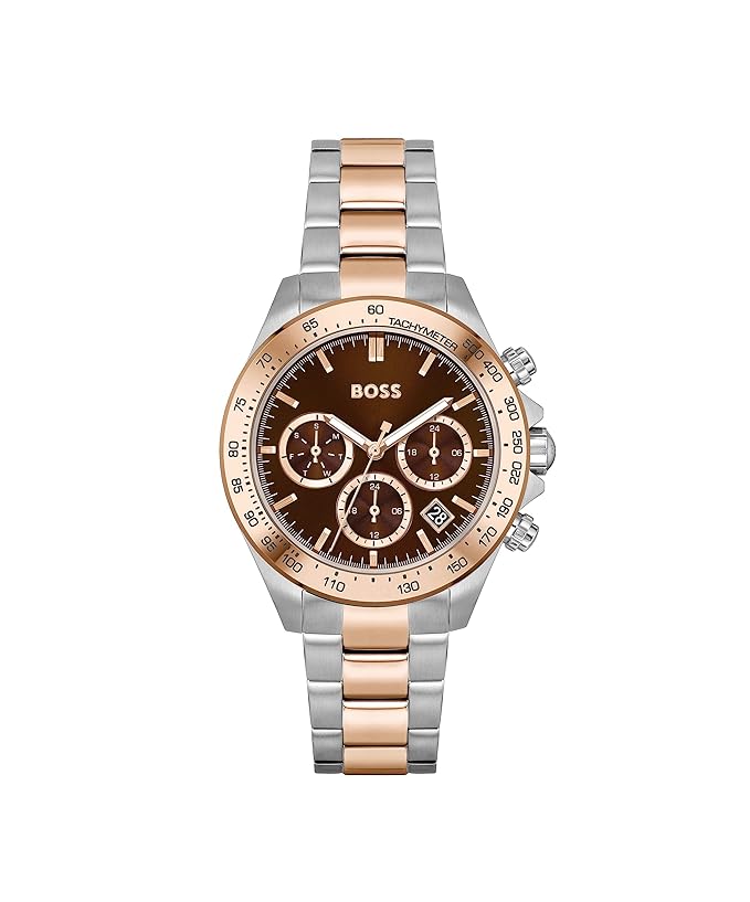 BOSS Hugo Stainless Steel Novia Analog Brown Dial Women Watch, Multi-Color Band