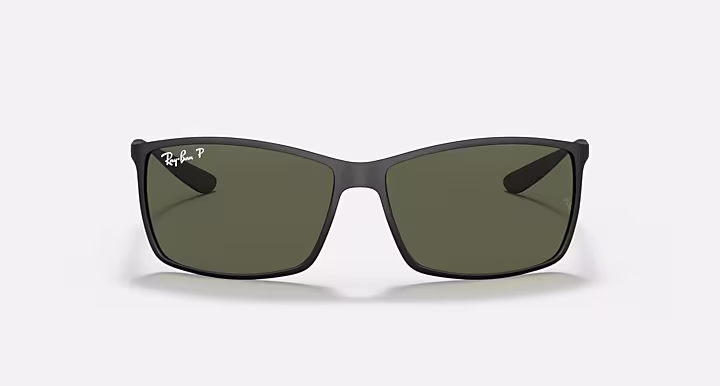 RAYBAN LITEFORCE Men Polarized Green Lens Square Sunglasses