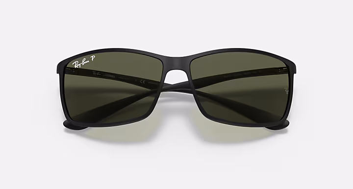 RAYBAN LITEFORCE Men Polarized Green Lens Square Sunglasses