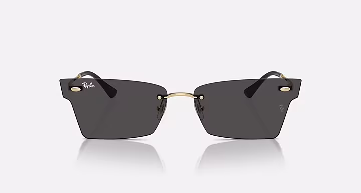 RAYBAN Pulse Unisex UV Protected Grey Lens Irregular Sunglasses