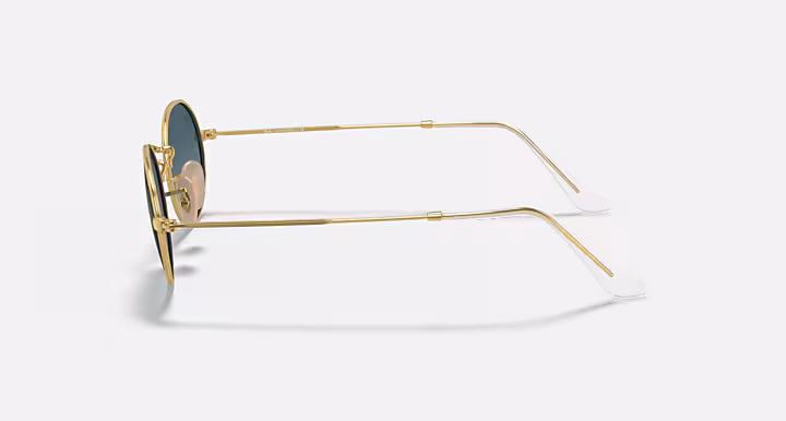 RAYBAN OVAL METAL Sunglasses in Arista Gold and Blue Gradient