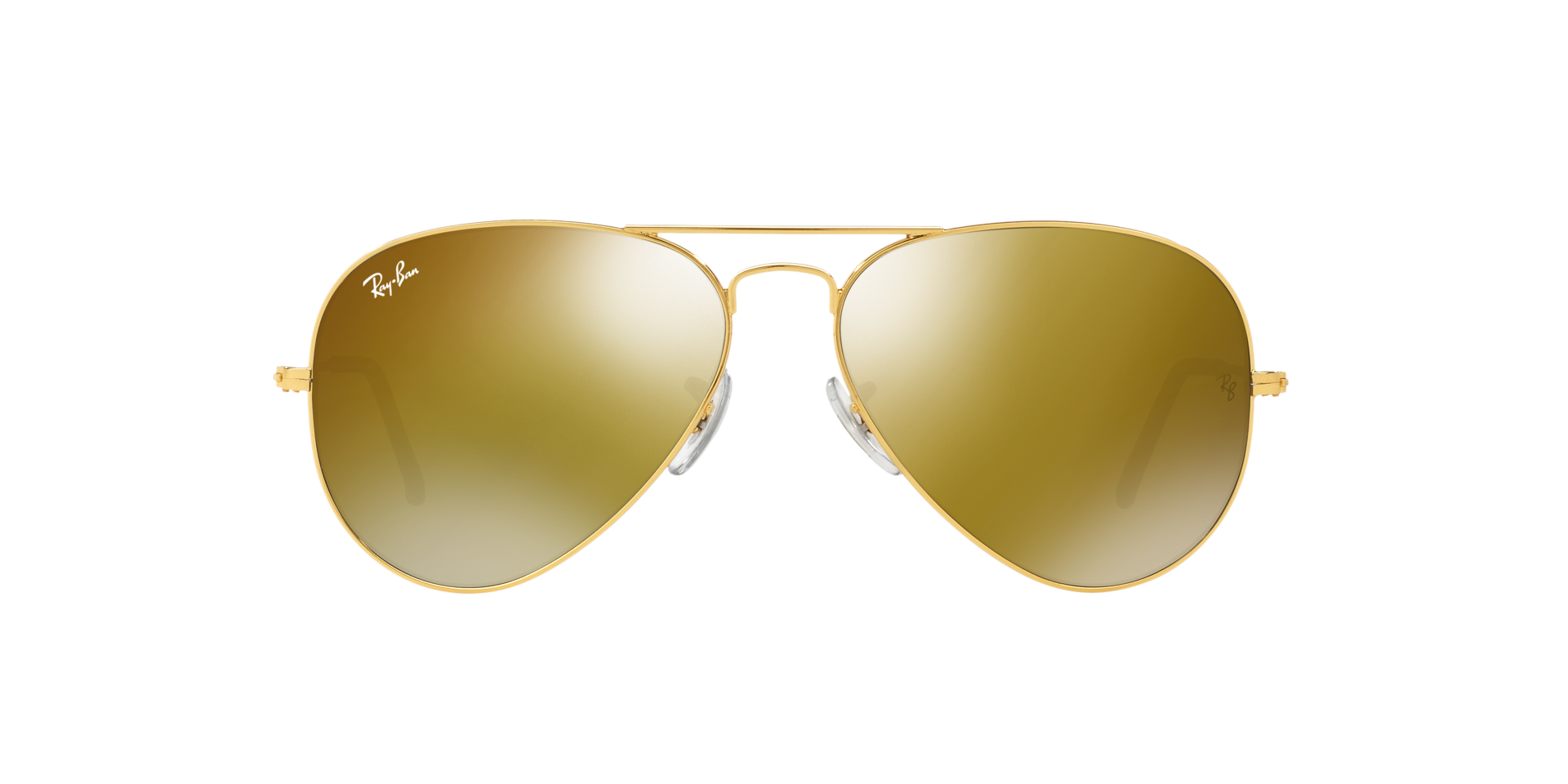 RAYBAN AVIATOR MIRROR YELLOW SUNGLASSES