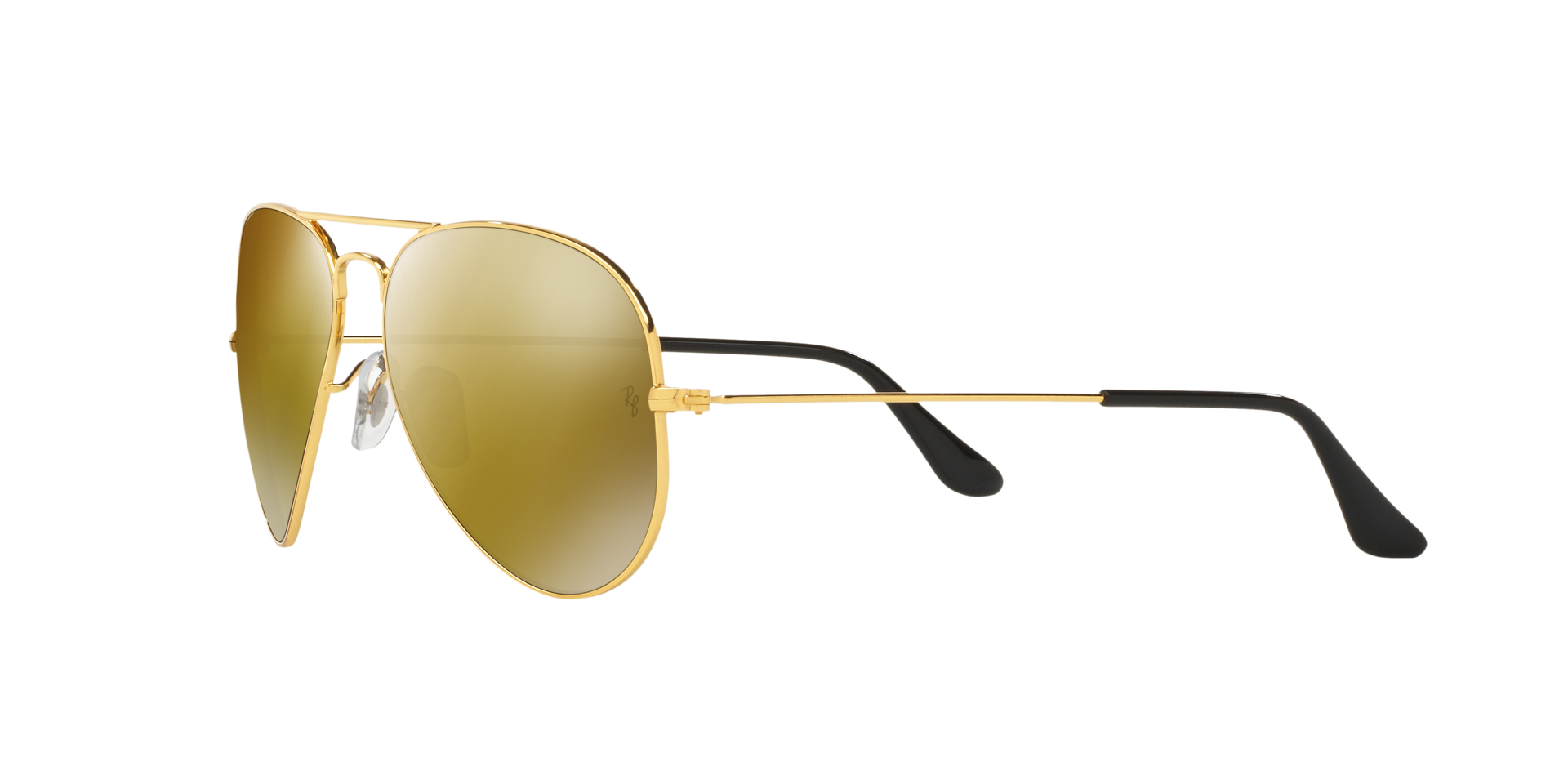RAYBAN AVIATOR MIRROR YELLOW SUNGLASSES