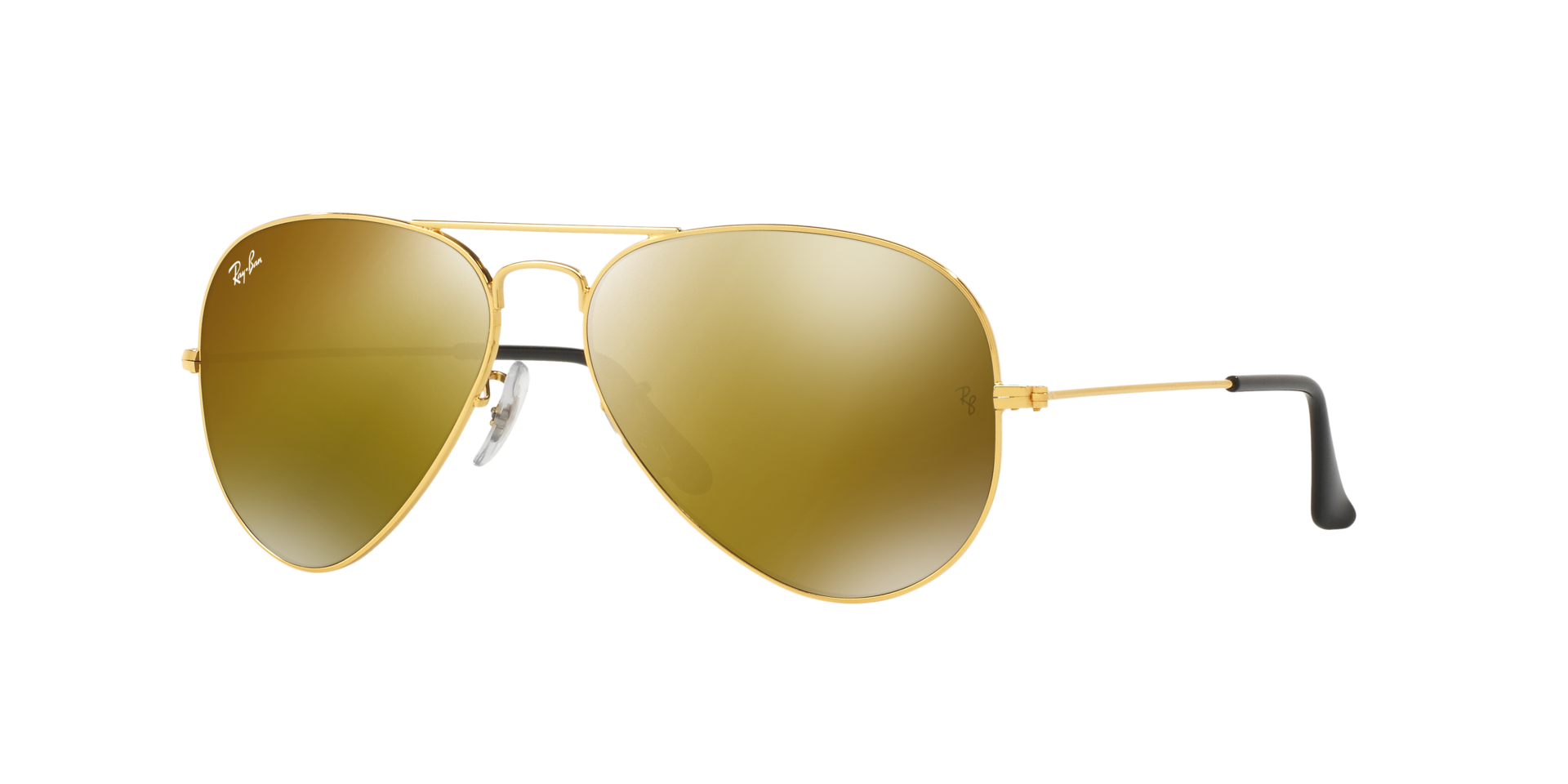 RAYBAN AVIATOR MIRROR YELLOW SUNGLASSES