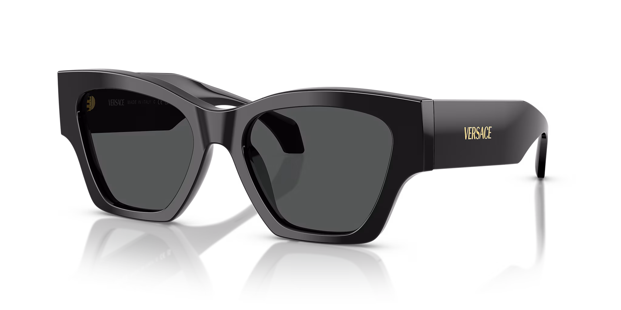 Versace VE4492U M (53 - 18) with Grey lenses and Black Sunglasses