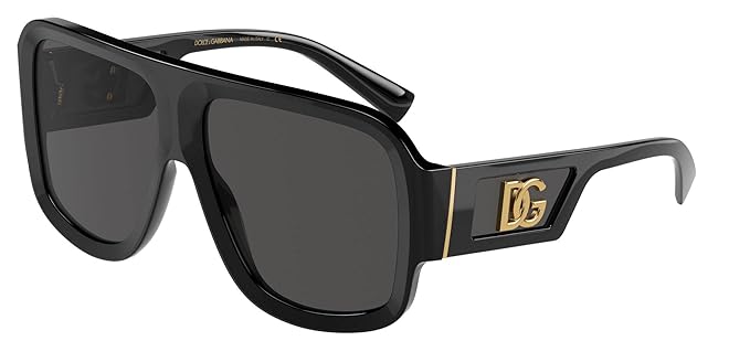 Dolce & Gabbana Sunglasses in Black, Black/Dark Grey