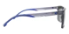 Rectangle sunglasses in Transparent Grey