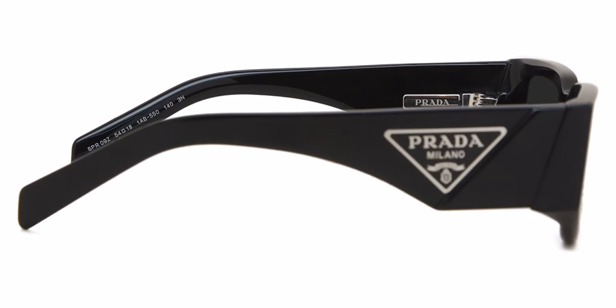 Prada PR 09ZS 1AB5S0 Rectangle Black Sunglasses